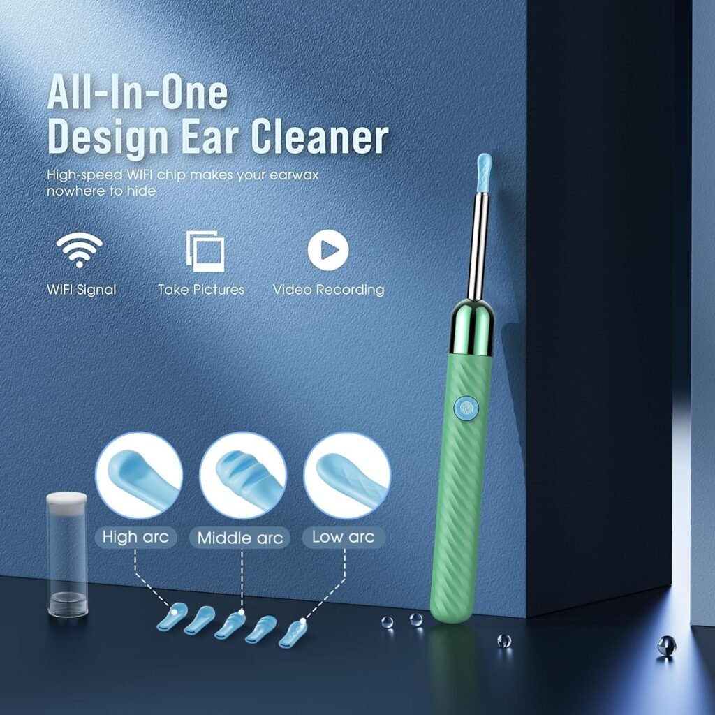 Ear Wax Removal - Earwax Remover Tool with 8 Pcs Ear Set - Ear Canal Cleaner with 1080P Camera - FSA HSA Eligible - Ear Cleaning Kit with 6 Ear Spoon - Ear Camera for iOS Android (Black) Ear Wax Removal - Earwax Remover Tool with 8 Pcs Ear Set - Ear Canal Cleaner with 1080P Camera - FSA HSA Eligible - Ear Cleaning Kit with 6 Ear Spoon - Ear Camera for iOS Android (Black)