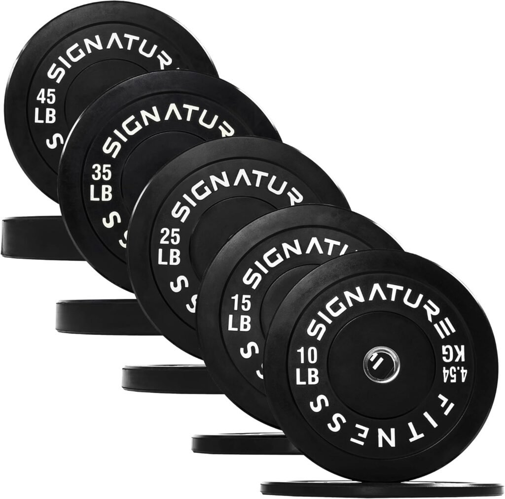 Olympic Bumper Plates, 2 Weight Plates for Strength Training  Weightlifting, Pairs, Sets or Sets with 7FT Barbell, Multiple Options