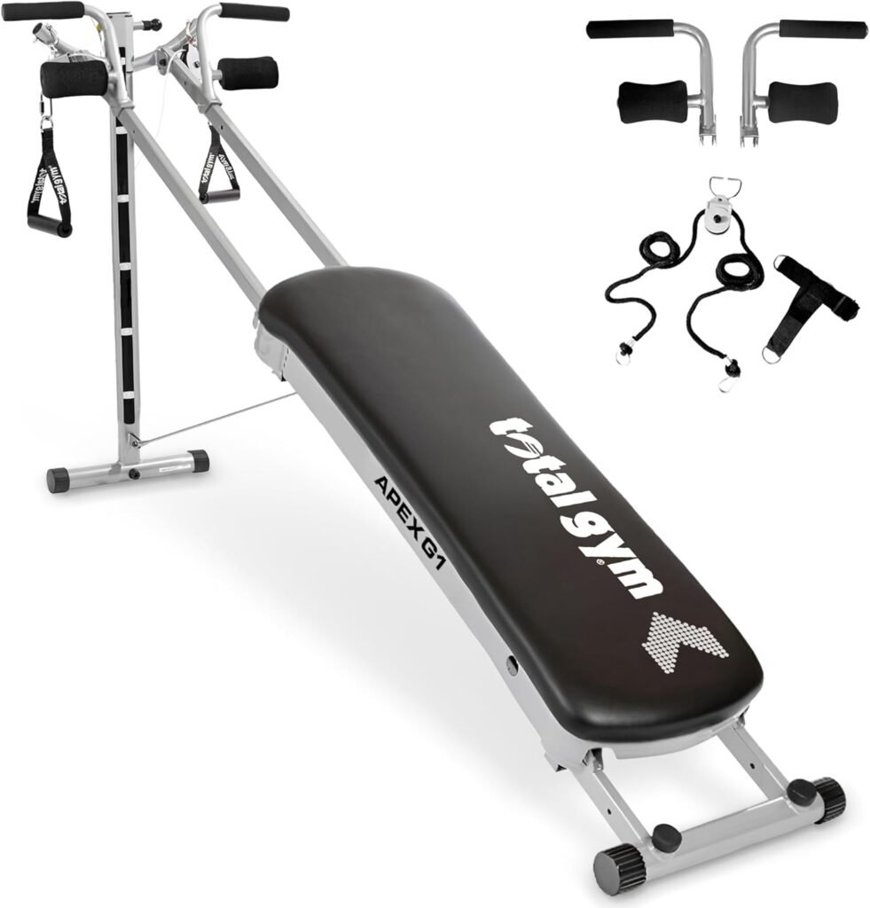 Total Gym APEX Versatile Indoor Home Gym Workout Total Body Strength Training Fitness Equipment